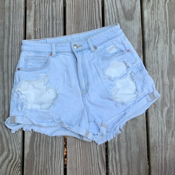American Eagle Mom Shorts SZ 8 Jean stretch - Picture 1 of 4